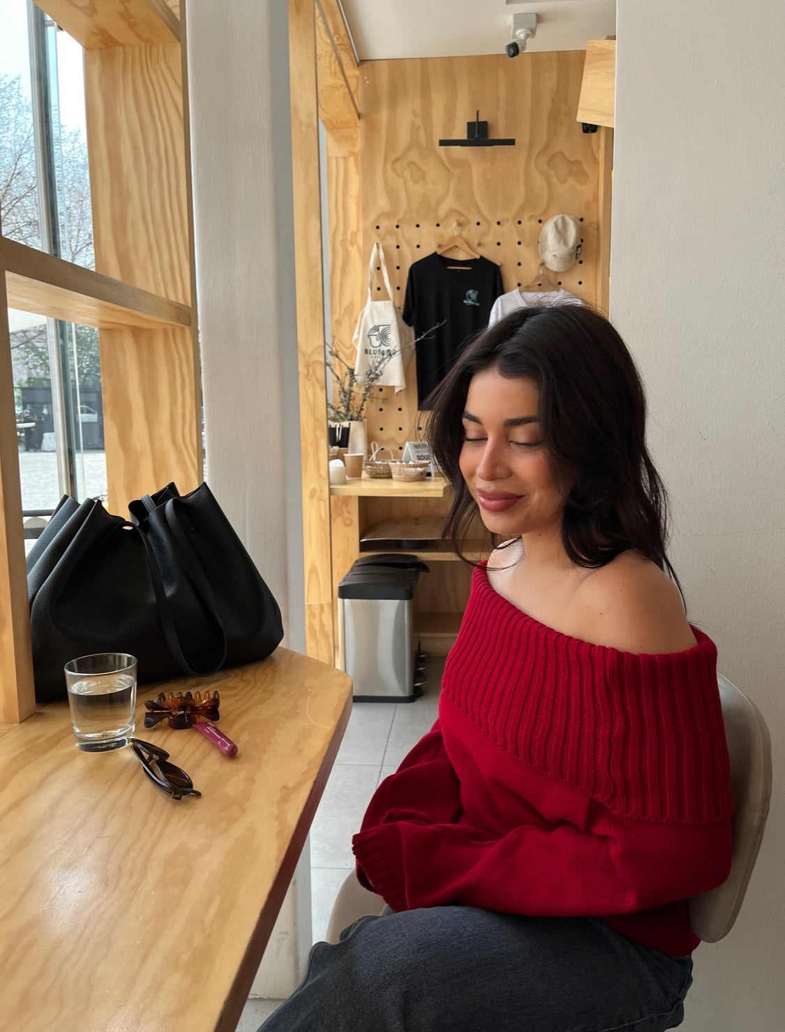 Sweater off shoulder (Algodón)