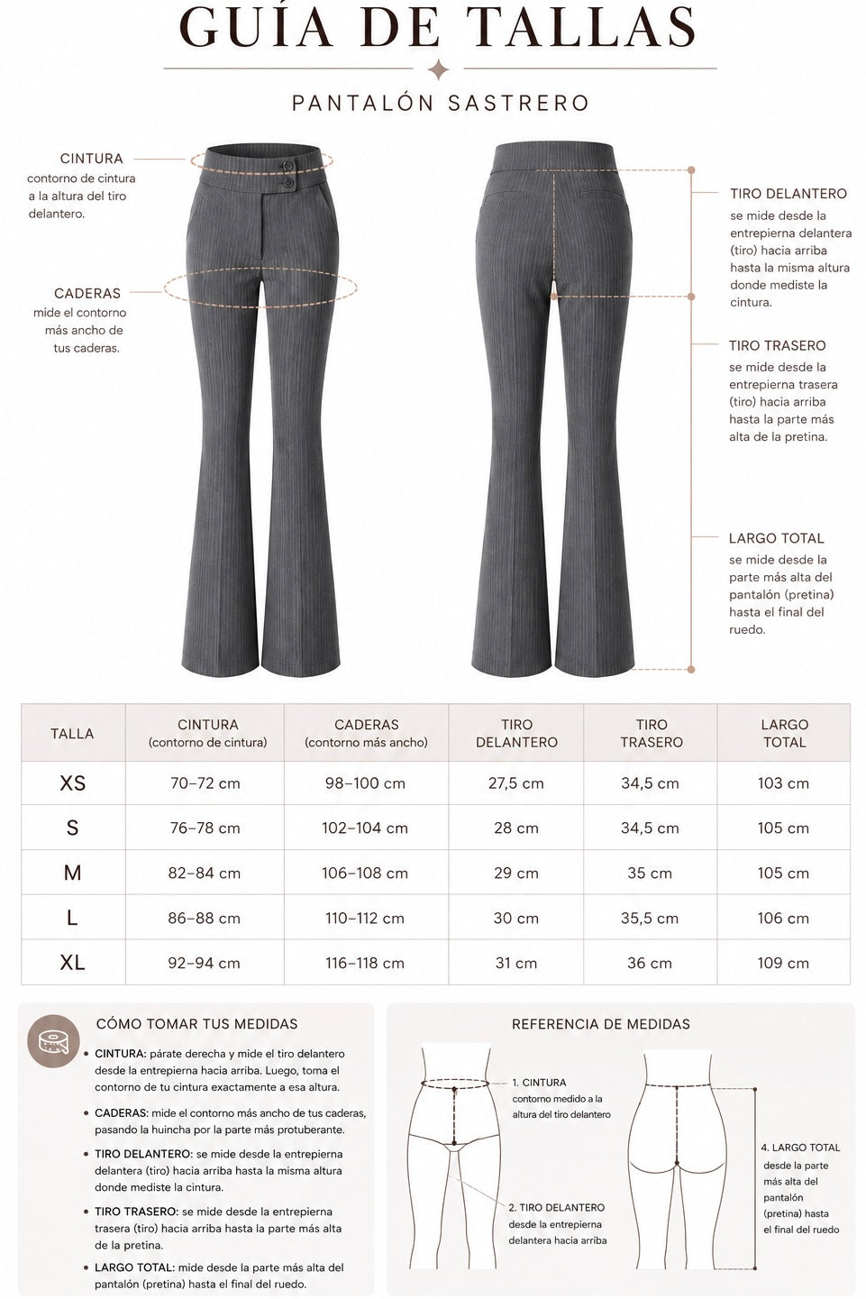 Pantalón Pinterest (Tela Sastrera)